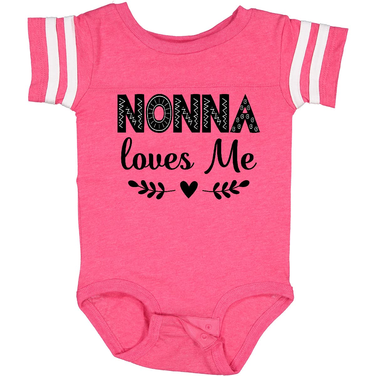Inktastic Nonna Baby Clothes - Cute Grandchild Baby Bodysuit for Newborns & Infants | Perfect Gift for Grandparents Day, Family Reunions & Photo Shoots