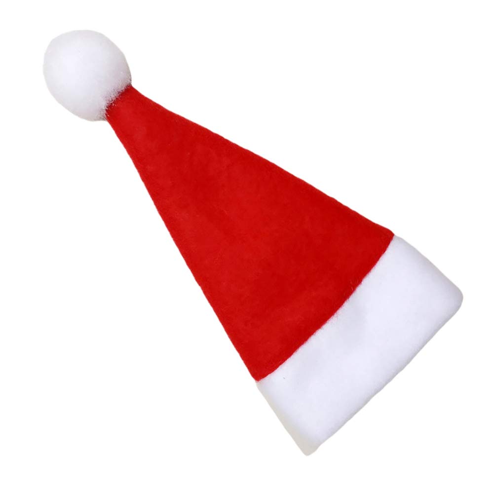 10Pcs Christmas Santa Hat Wine Bottle Covers & Silverware Holders - Festive Holiday Party Decor for Home, Kitchen, and Wine Bottle Toppers - Perfect for Christmas Dinner, Cocktail Parties, and Gift Wrapping