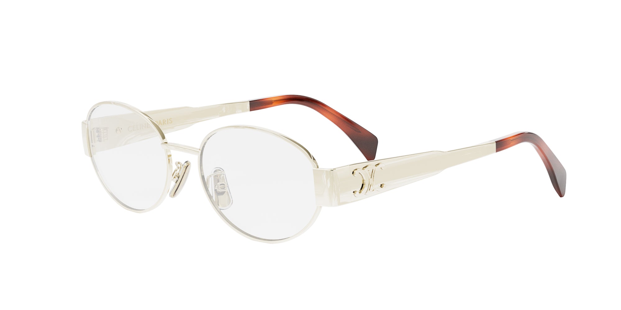 CELINE Metal Triomphe CL50140U Sunglasses - Luxury Designer Shades for Women, UV Protection & Fashion Statement - Perfect for Beach, Driving & Outdoor Activities