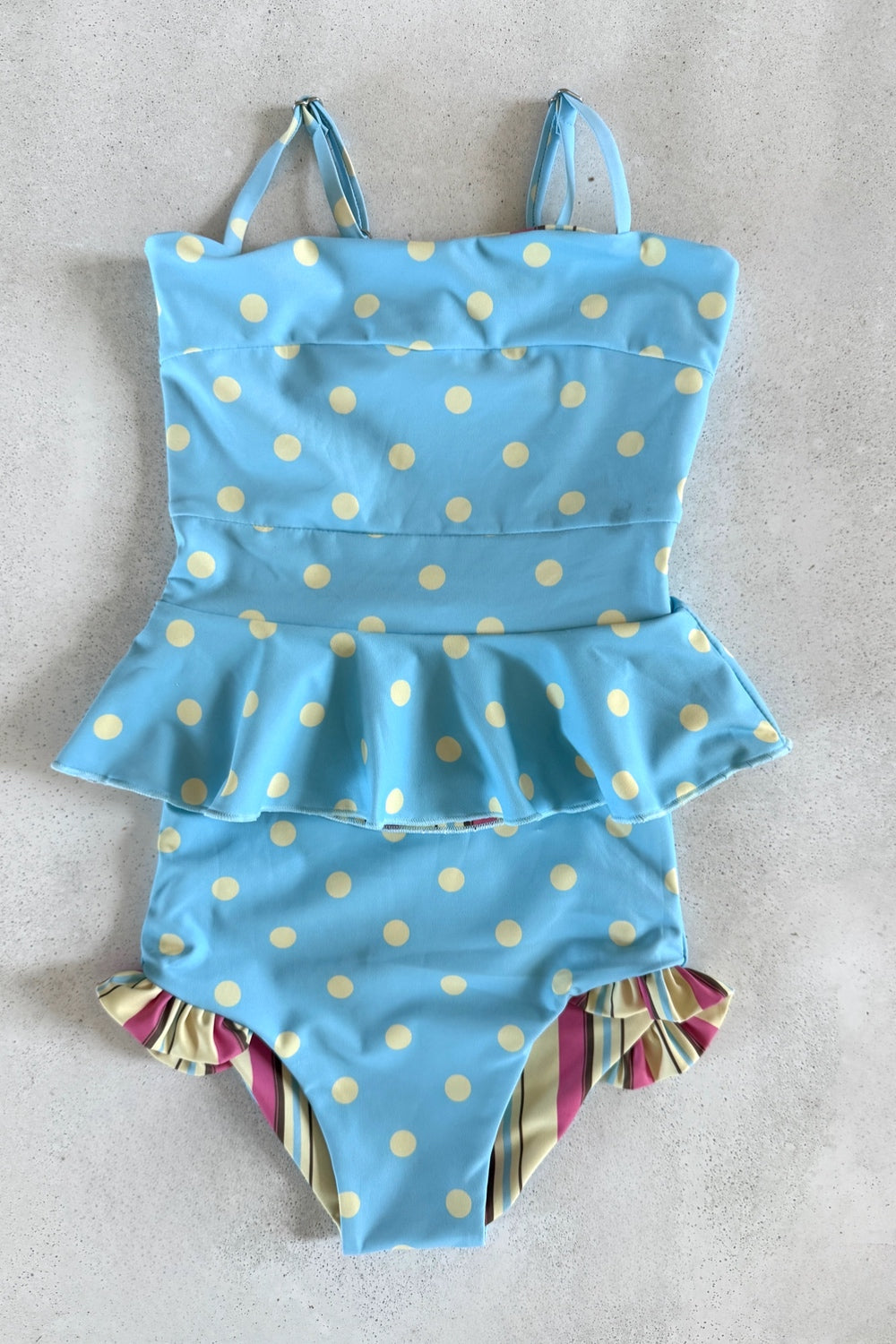 Girls Reversible Tankini Swimsuit - 2-in-1 Bikini Top & Bottom Set for Beach & Pool - $36 | Summer Swimwear for Girls | Perfect for Vacation, Water Parks & Swimming Lessons