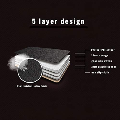 Surekit PU Leather Car Seat Cover for Jaguar E-PACE F-PACE I-PACE XE XF XJ XK Series - Premium 5-Seat Cushion Protector Set with Needlework Design (Cream) - Perfect for Luxury Car Interior Protection & Comfort Enhancement