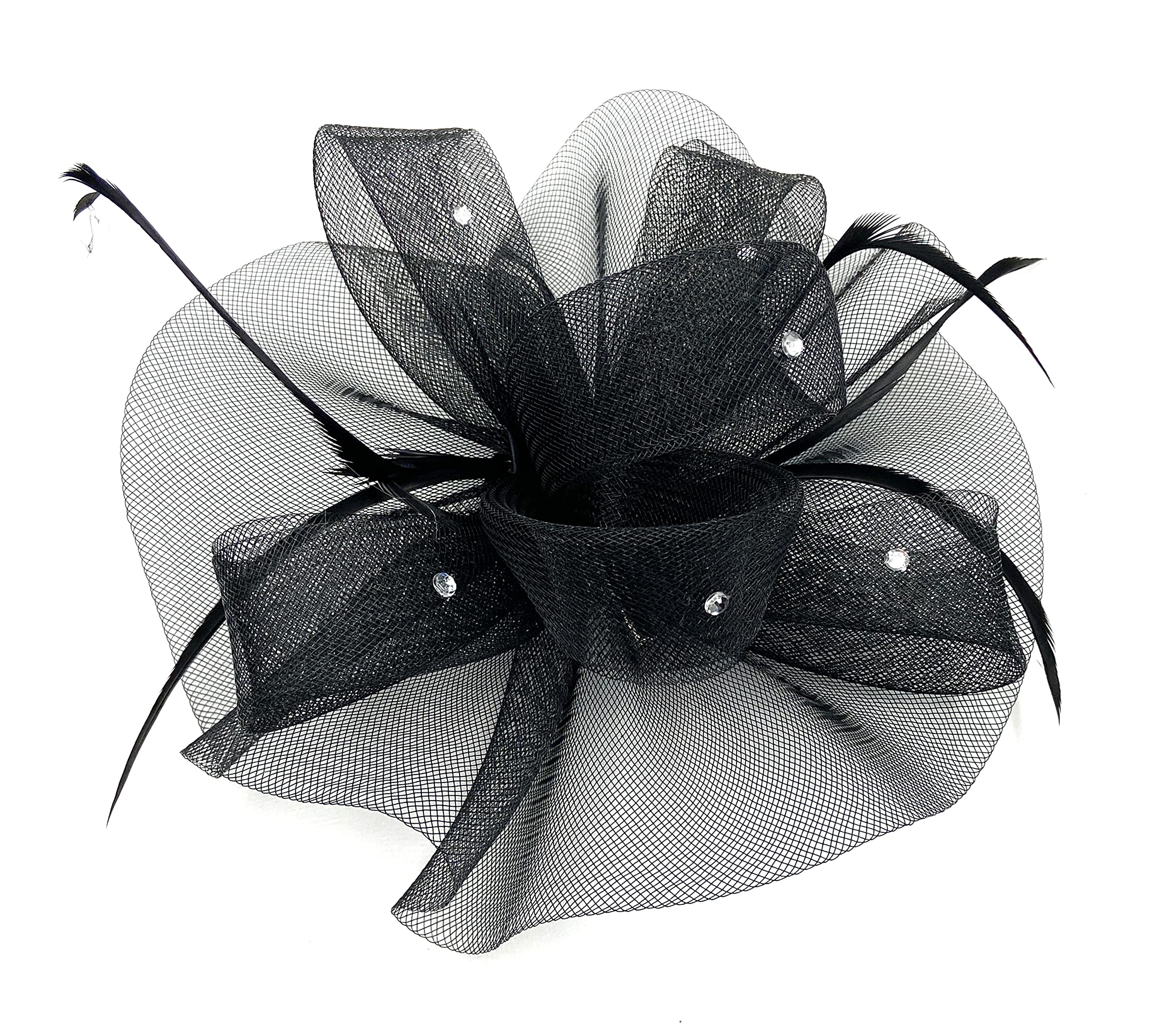 Ladies Large Feather Alice Band Hair Clip - Elegant Fascinator for Weddings, Races, Royal Ascot, Garden Parties & Summer Events