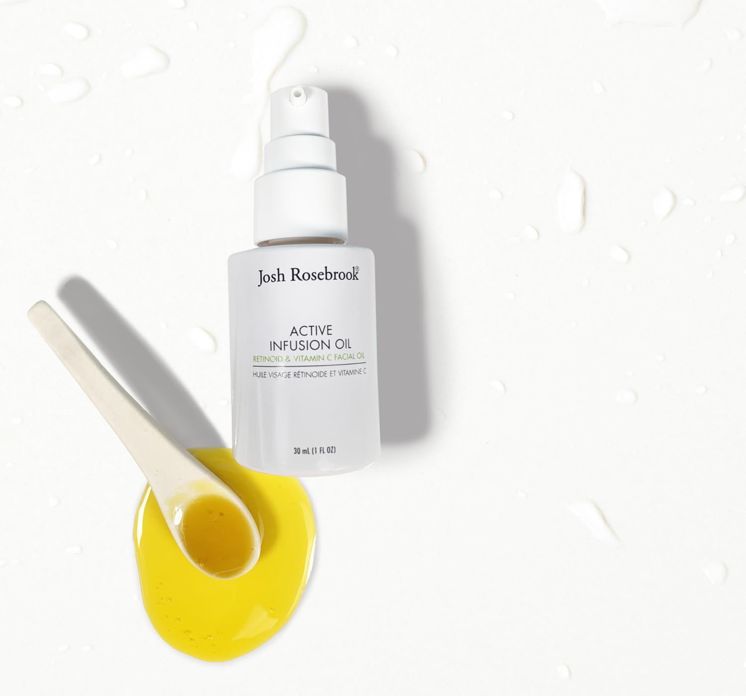 Josh Rosebrook Active Infusion Oil - Retinoid & Vitamin C Facial Serum for Skin Rejuvenation | Improves Texture, Reduces Fine Lines & Boosts Radiance | 30mL (1 Oz) | Perfect for Nighttime Skincare Routine & Anti-Aging Regimen