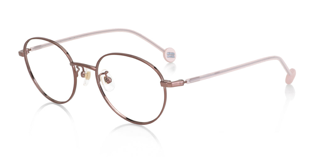 JINS x Disney Minnie Mouse 135 Eyeglasses - Cute Cartoon Optical Frames for Women & Girls | Perfect for Daily Wear, Cosplay & Disney Fans Collection
