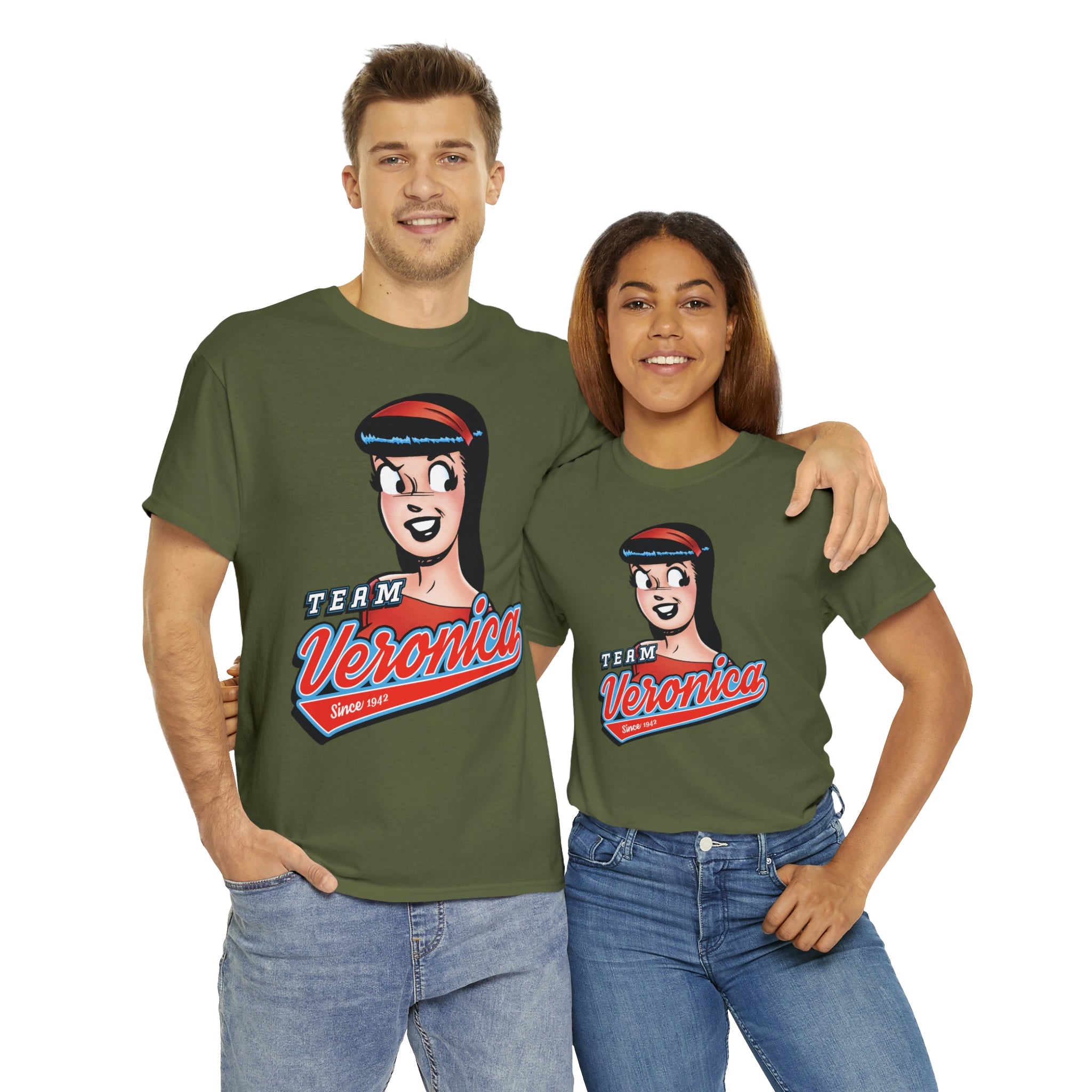 Team Veronica Graphic Tee - Unisex Heavy Cotton T-Shirt with Veronica Lodge Design | Perfect for Casual Wear, Cosplay & Riverdale Fans