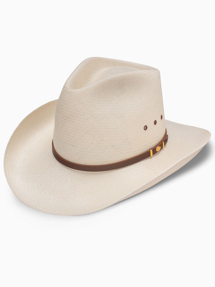 Resistol RSBGSP 503481 BIG SPENDER Natural Straw Cowboy Hat for Men - Western Style Sun Protection for Outdoor, Rodeo & Summer Activities
