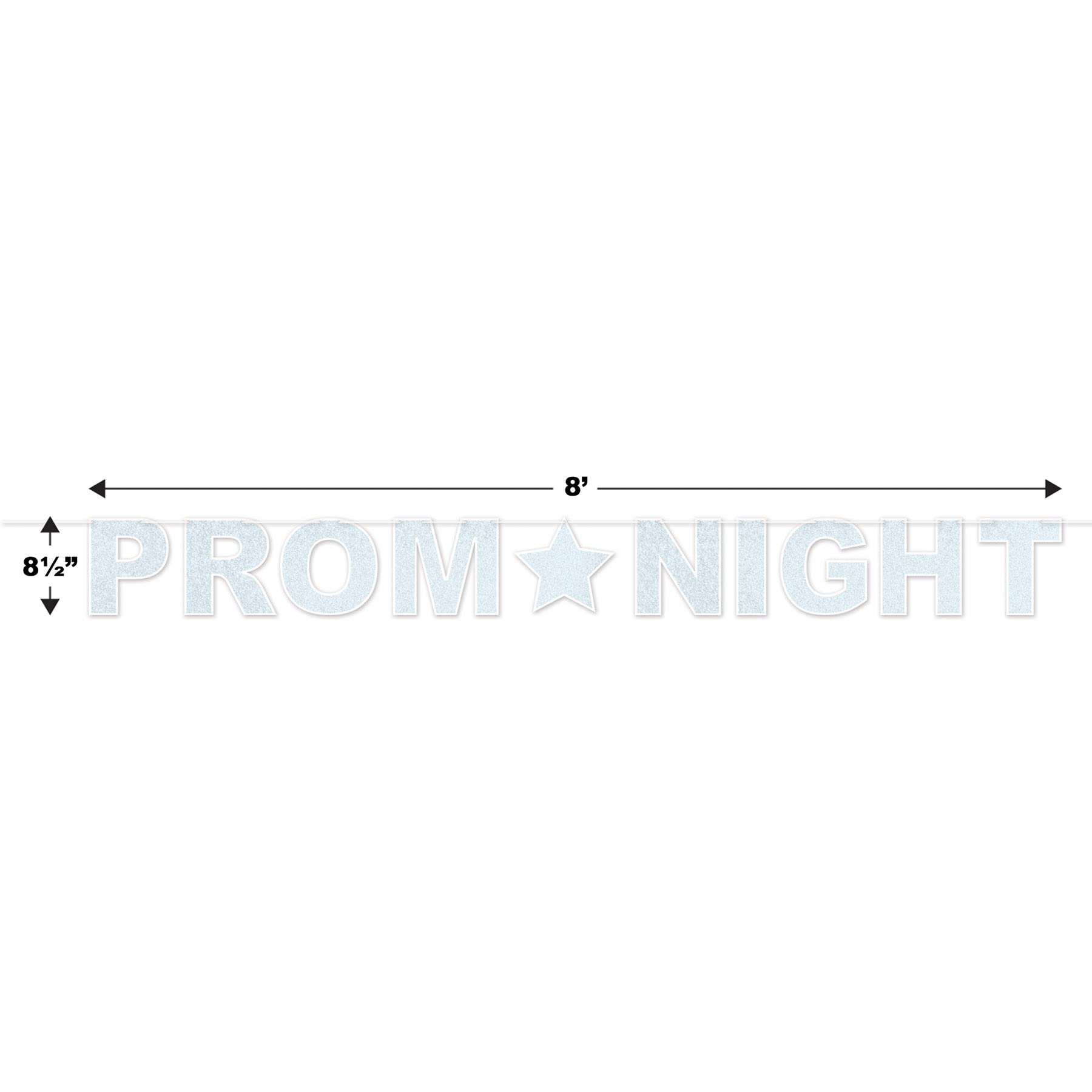 Sparkling Glitter Party Streamers for Prom Night Decorations - 12 Pack | Elegant & Shiny Party Supplies for Dances, Weddings & Celebrations