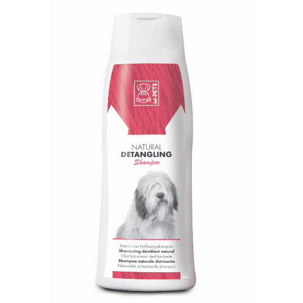 M PETS Natural Detangling Shampoo for Dogs & Cats - Gentle Fur Care Solution for Long-Haired Pets | Perfect for Bath Time & Grooming Sessions