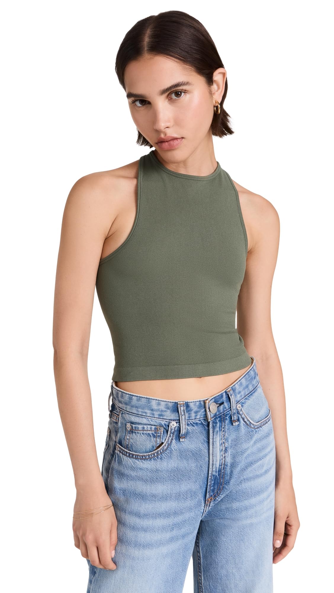 Free People Women's Hayley Racerback Brami - Soft Stretchy Bralette for Yoga, Lounge & Layering | Comfortable Wireless Bra for Everyday Wear