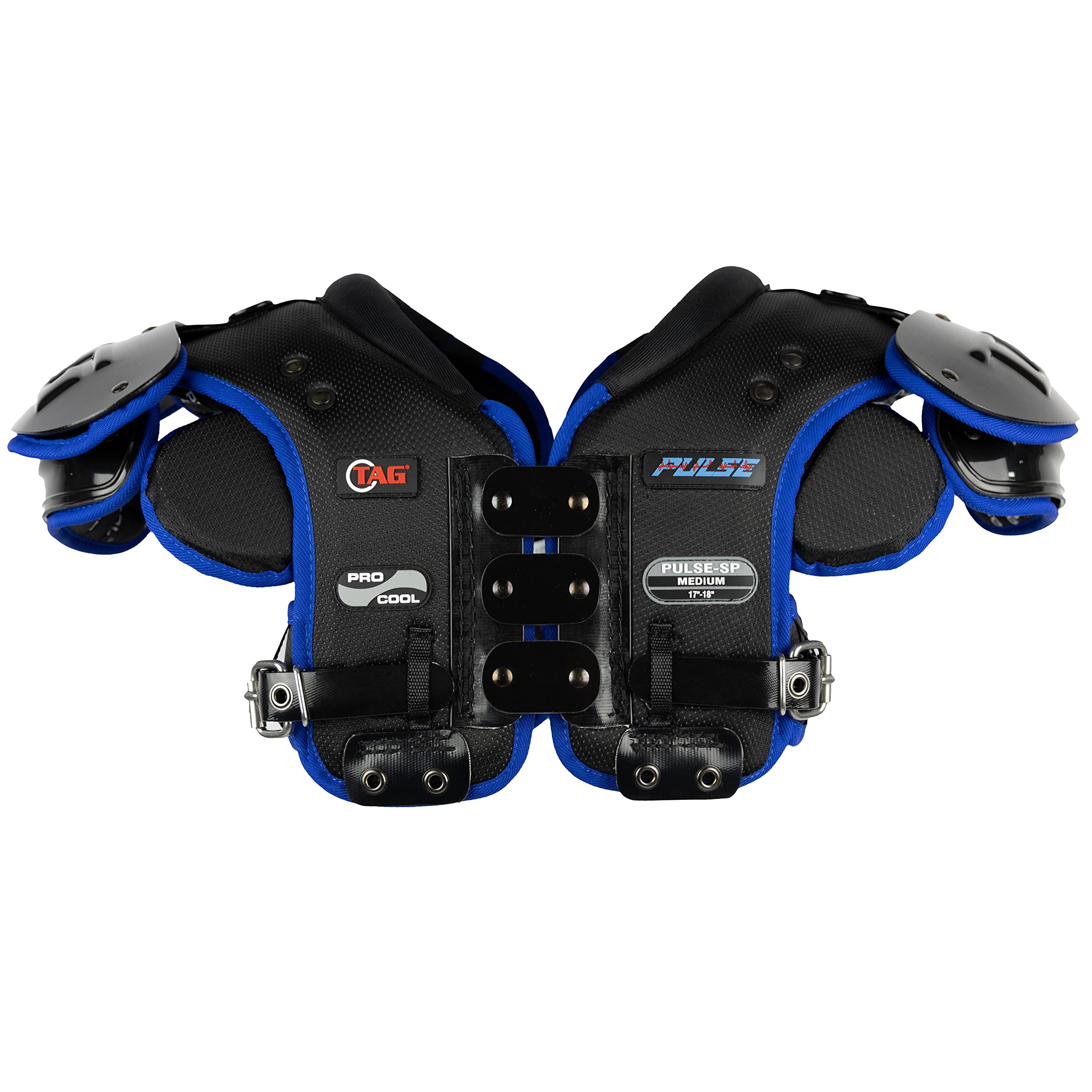 TAG PULSE-SP Football Shoulder Pads for Quarterbacks, Wide Receivers, Defensive Backs - Lightweight Protective Gear for Training & Games - Perfect for Youth & Adult Players