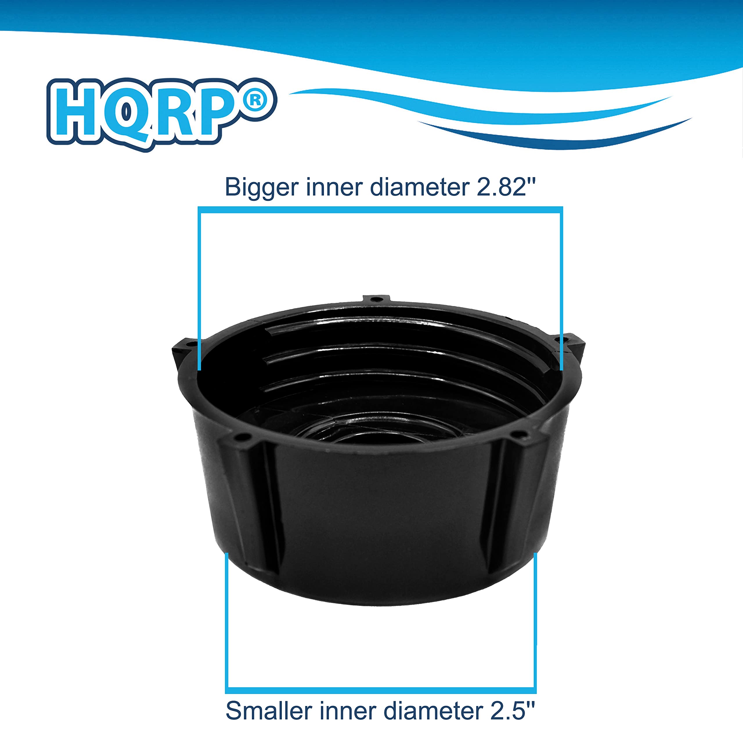 HQRP Replacement Blender Jar Base Cap - Compatible with Oster 148381, 126450 & 015132 Series - Fits Osterizer Blenders - Perfect for Smoothie Making & Food Processing