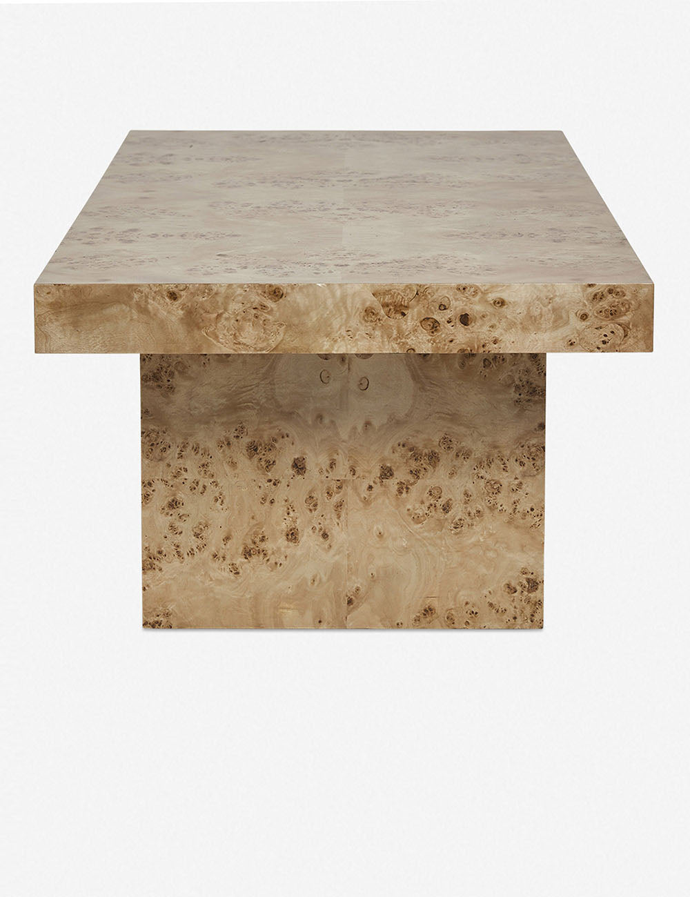 Modern Brisa Burl Wood Coffee Table - Handcrafted Natural Wood Accent Table for Living Room, Perfect for Home Decor & Entertaining Guests
