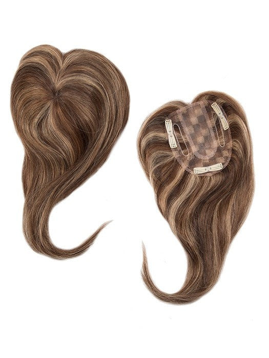 Human Hair Topper Full Mono Top Piece | Natural Looking Hair Extensions for Thinning Hair | Perfect for Daily Wear & Special Occasions