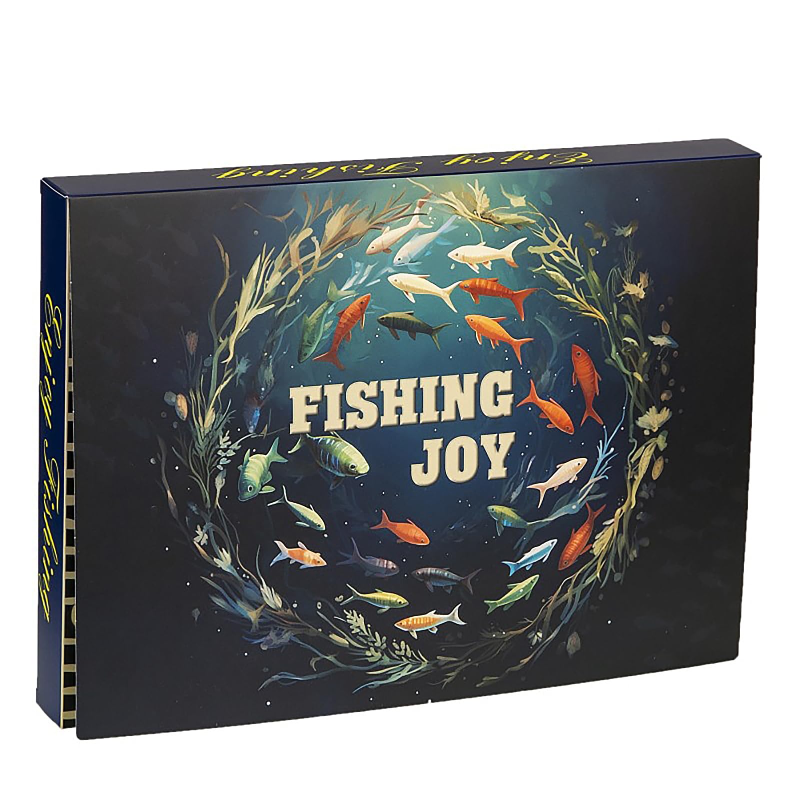 2024-2025 Christmas Fishing Advent Calendar - 36x26x5cm Fishing Lure Countdown Calendar Set for Anglers | Perfect Holiday Gift for Fishing Lovers & Christmas Decor