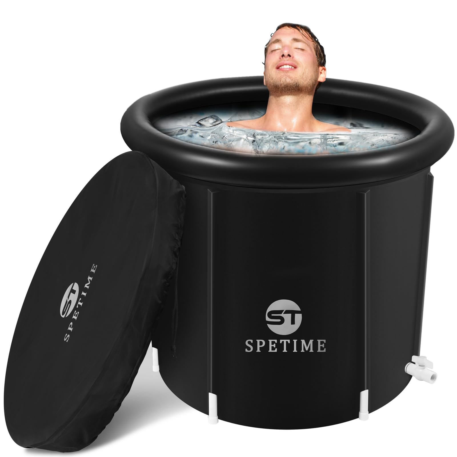 Portable Inflatable Ice Bath Tub for Athletes - 80 Gallon Cold Plunge Tub for Muscle Recovery & Cold Water Therapy | Durable Nylon Fabric Design | Perfect for Home Gym, Outdoor Training & Post-Workout Recovery