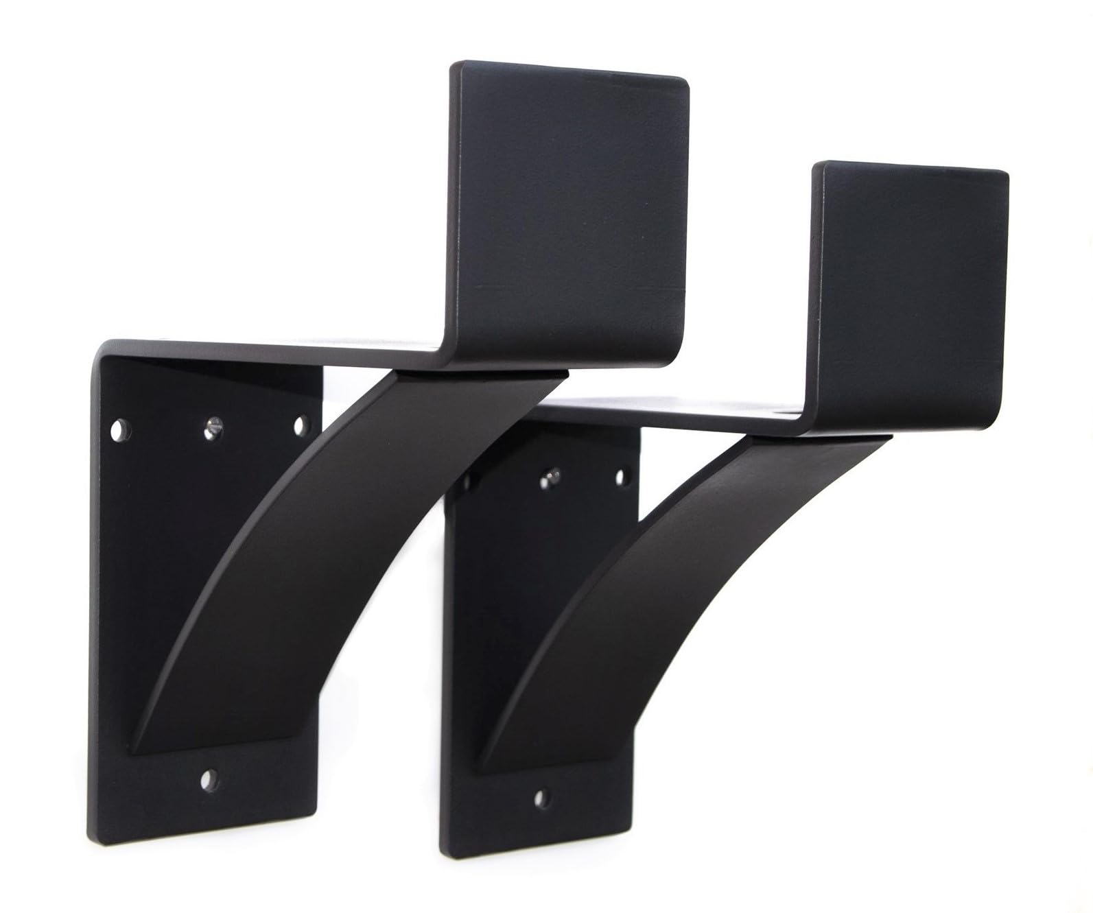 2 Pack Premium Heavy Duty Fireplace Shelf Brackets - 4