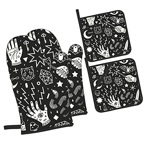 Magical Style Hand Eyes Moon Skull Cat Bat Snake Key