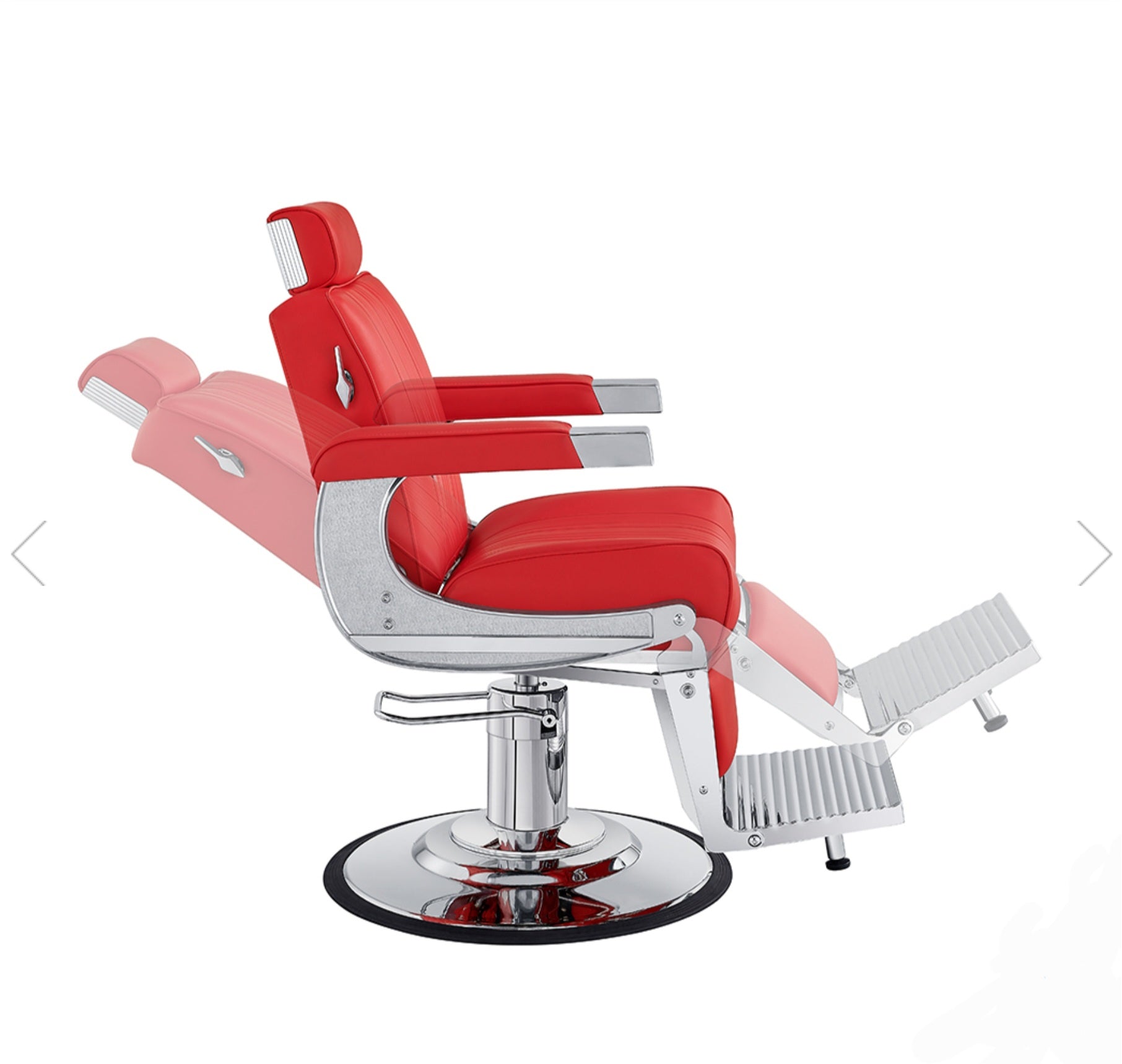 Professional Barber Chair for Salon & Home Use - Heavy Duty Hydraulic Styling Chair with Adjustable Height & Reclining Back - Perfect for Haircuts, Shaves & Styling