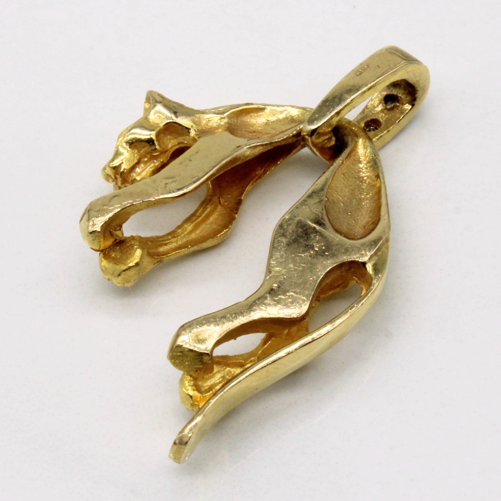 10K Yellow Gold Panther Pendant Necklace for Men & Women - Elegant Animal Jewelry Gift for Birthday, Anniversary & Special Occasions - Perfect for Casual Wear, Parties & Fashion Statements
