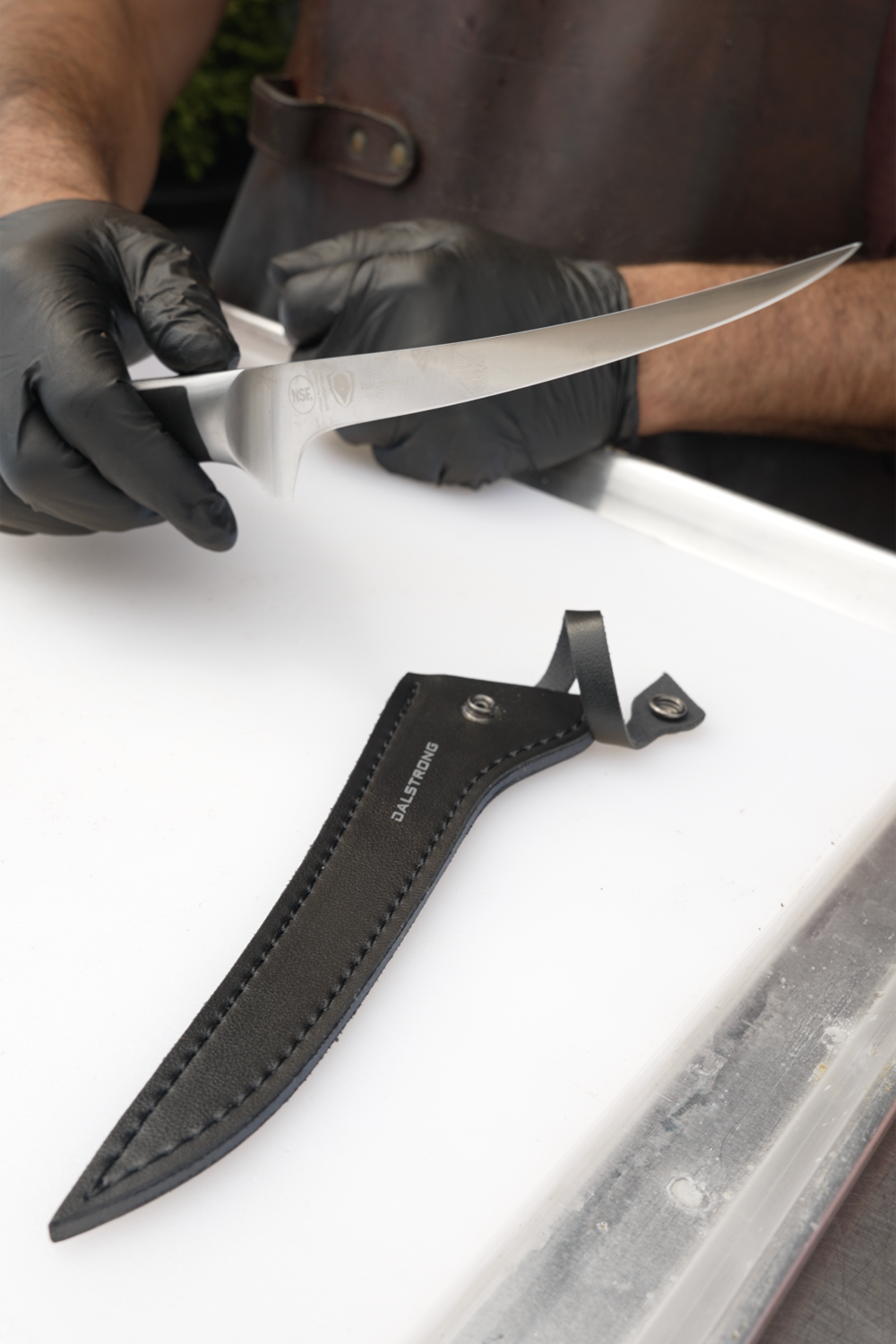 Dalstrong Vanquish Series 7-Inch Fillet Knife - NSF Certified High Carbon Steel Blade - Perfect for Fish, Meat, and Poultry Preparation