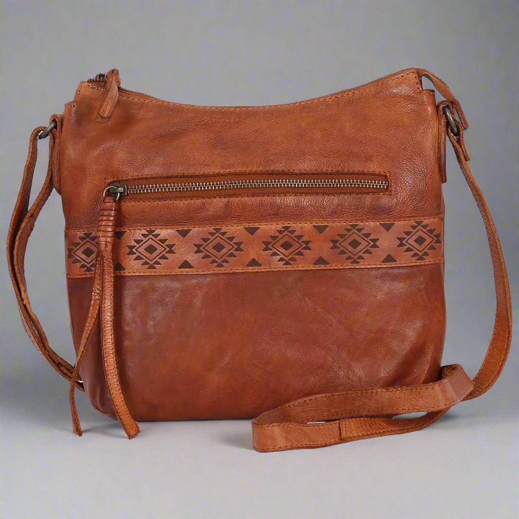 Stylish MET Crossbody Bag with Aztec Pattern - Perfect for Travel, Shopping & Everyday Use