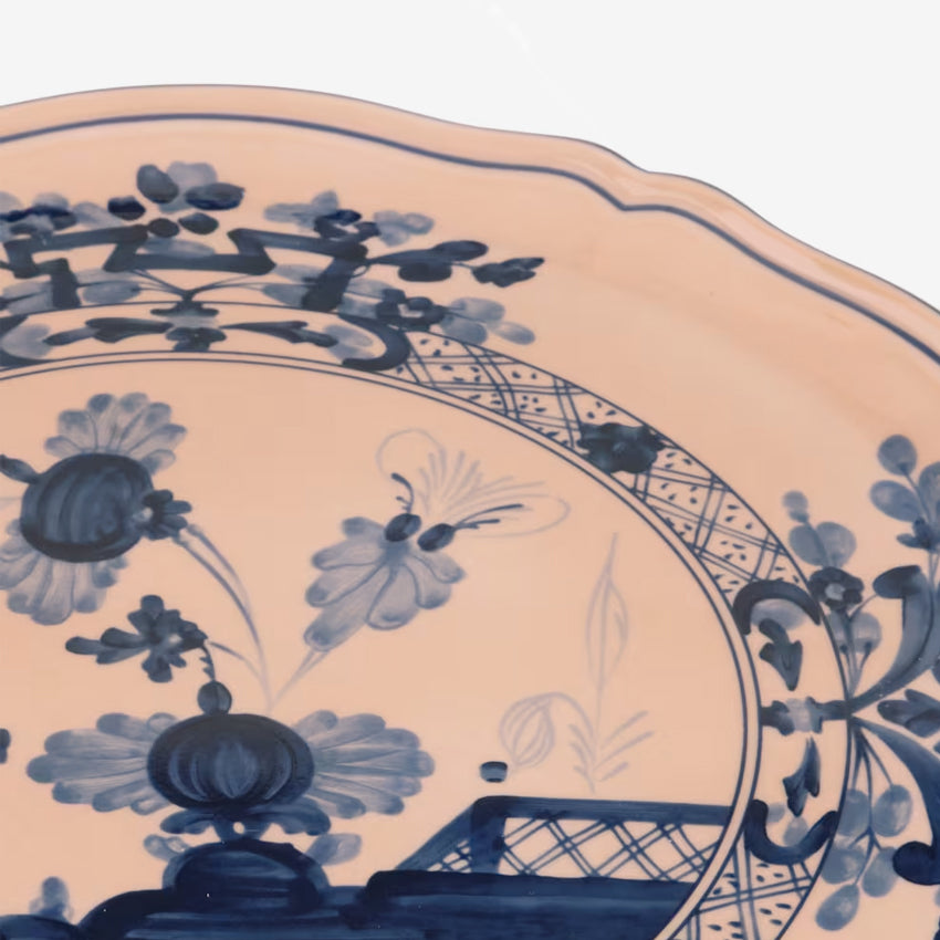 Ginori 1735 Oriente Italiano Round Cake Plate - Elegant Porcelain Dessert Platter for Cakes, Pastries & Afternoon Tea - Perfect for Weddings, Parties & Home Decor