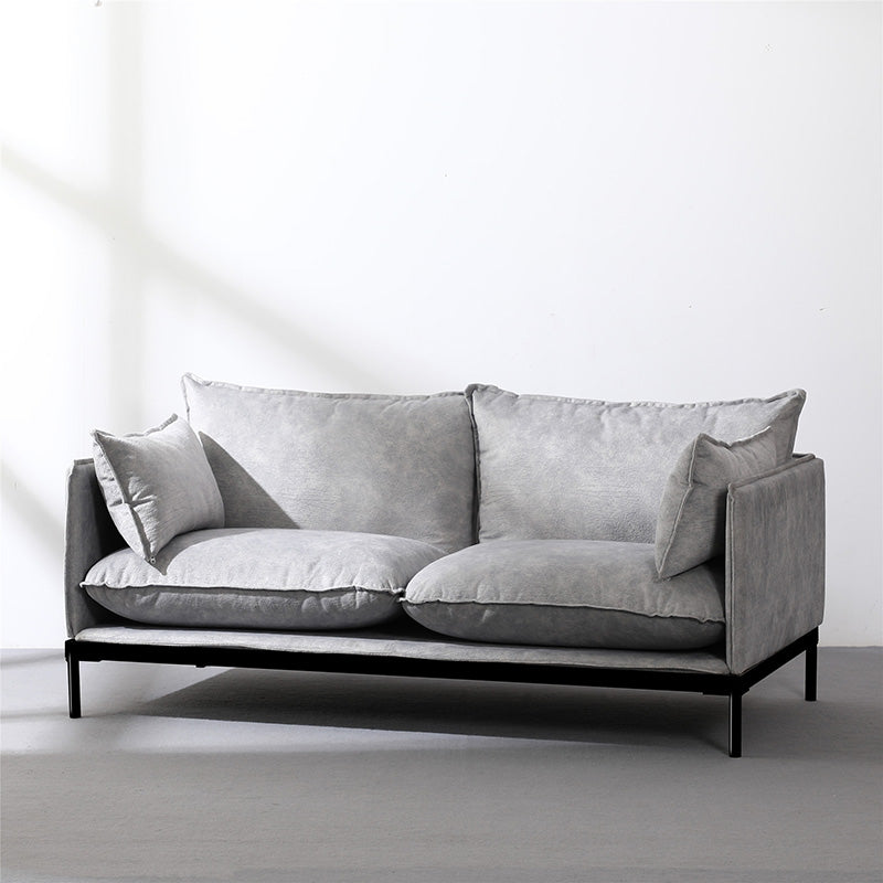 Premium SINCLAIR 2-Seater Grey Sofa - Modern Living Room Furniture for Small Spaces & Cozy Apartments | Perfect for Relaxing, Entertaining & Stylish Home Decor