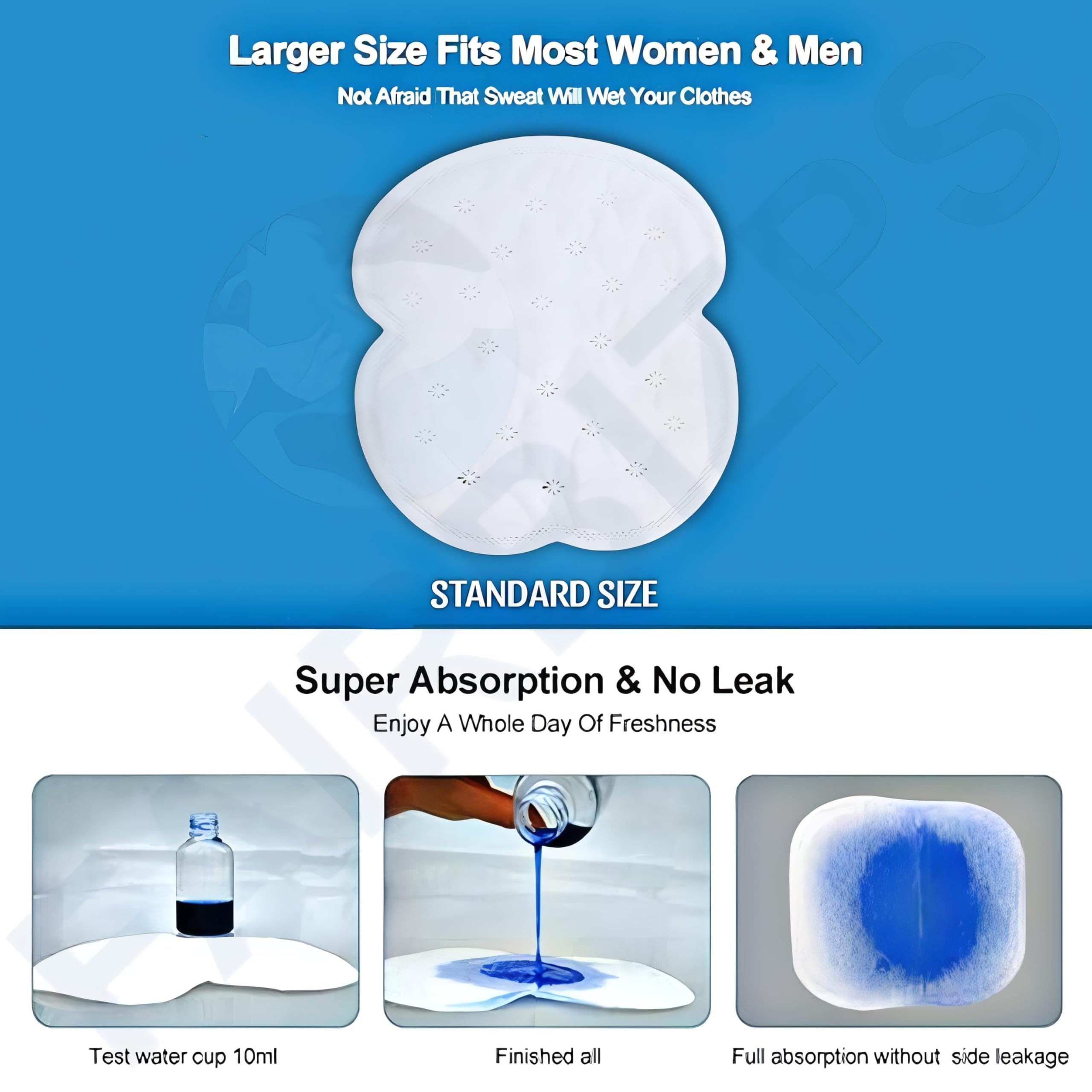 FAIRBIZPS Disposable Underarm Sweat Pads for Women & Men - 7 Pairs, Stain Proof, Anti-Perspiration, Odor Control - Perfect for Workouts, Office, and Daily Comfort