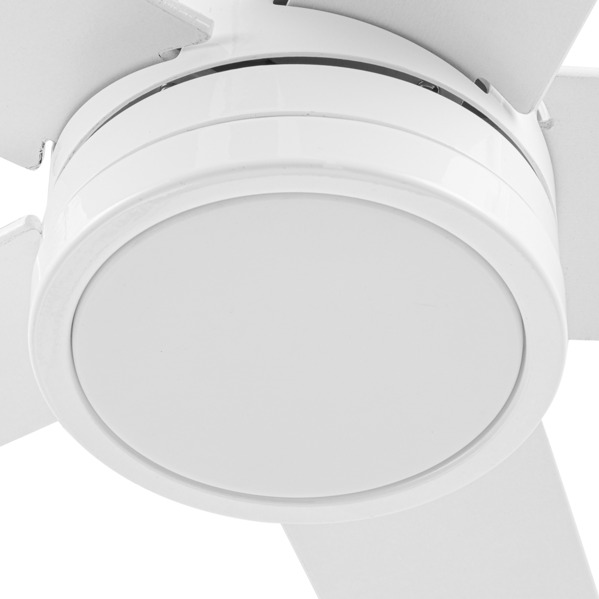 52 Inch Honeywell Graceshire White Ceiling Fan with Light Kit & Remote Control - Perfect for Living Room, Bedroom, and Outdoor Covered Patio
