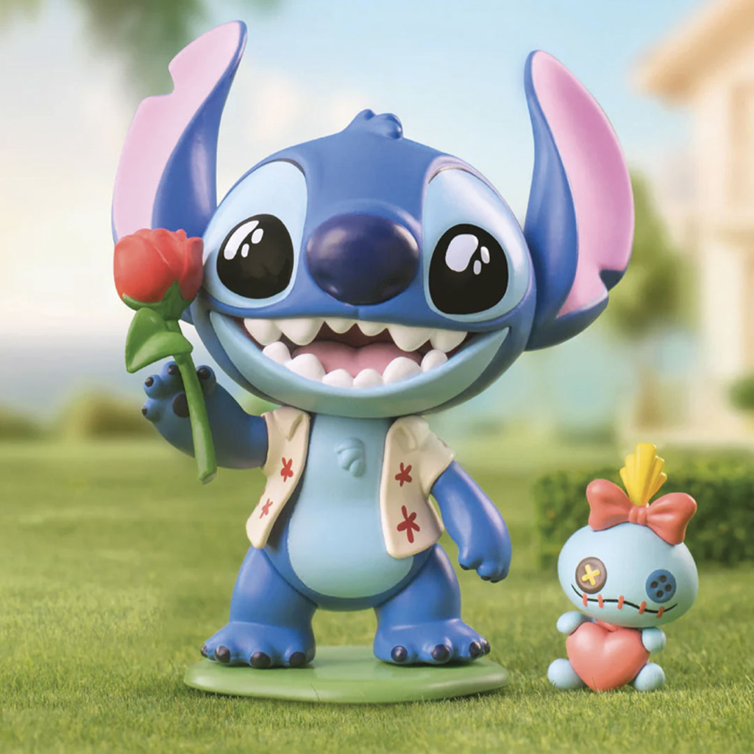 Disney Stitch on a Date Series Collectible Figures - Cute Anime Character Statue for Home Decor, Office Display, and Disney Fan Gifts