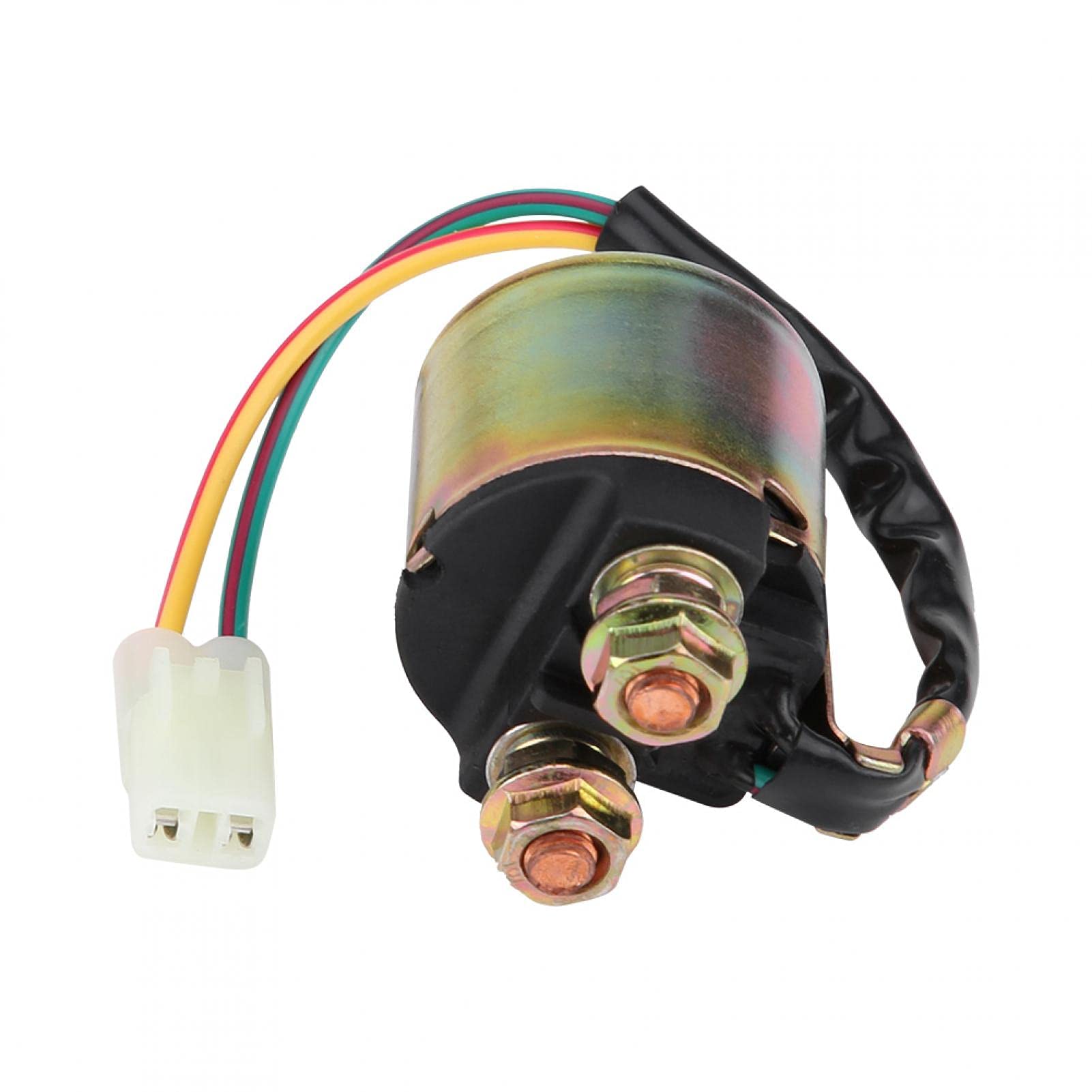 Starter Relay Solenoid for Motorcycle - 1Pc Black Starter Solenoid Relay Compatible with TRX300, TRX350, TRX90 (1988-2000 Models) - Perfect for ATV & Dirt Bike Engine Repairs & Upgrades