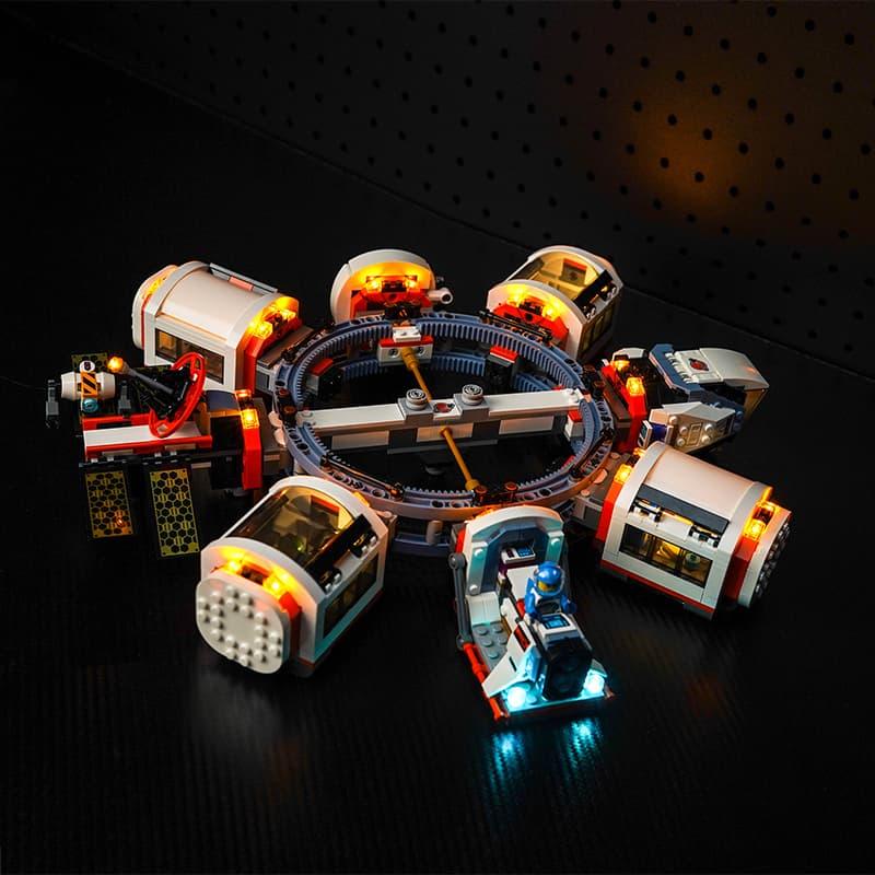 Best LEGO City Modular Space Station 60433 Light Kit - DIY Building Blocks Lighting Set for Kids & Adults - Perfect for Night Display & Room Decor