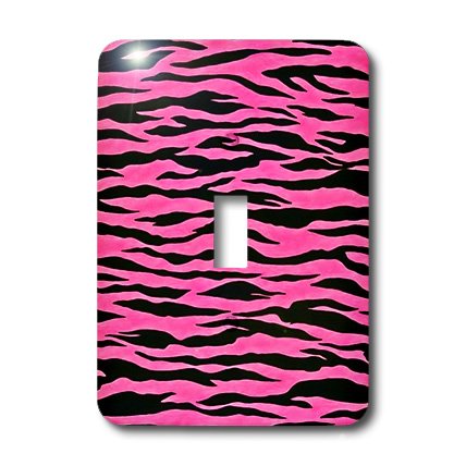 3D Rose Pink and Black Zebra Print 2 Toggle Switch - Stylish Rocker Switch for Guitar, Amp, and DIY Electronics Projects - Perfect for Home Studio and Stage Equipment