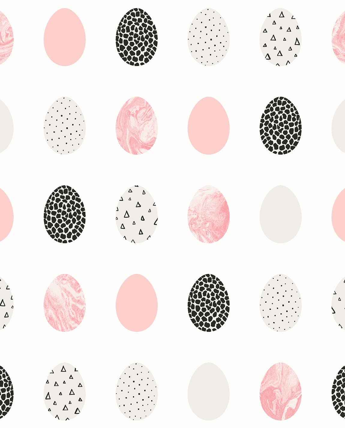 NextWall Mod Eggs Peel and Stick Wallpaper - Self-Adhesive Removable Wallpaper for Home Decor, Bedroom, Living Room, Nursery | Easy to Install & Remove