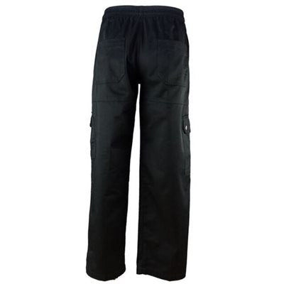 Chef Revival Cargo Chef Pants - Professional Kitchen Work Pants for Men, Black, Small Size | Ideal for Cooking, Baking & Restaurant Kitchen Staff