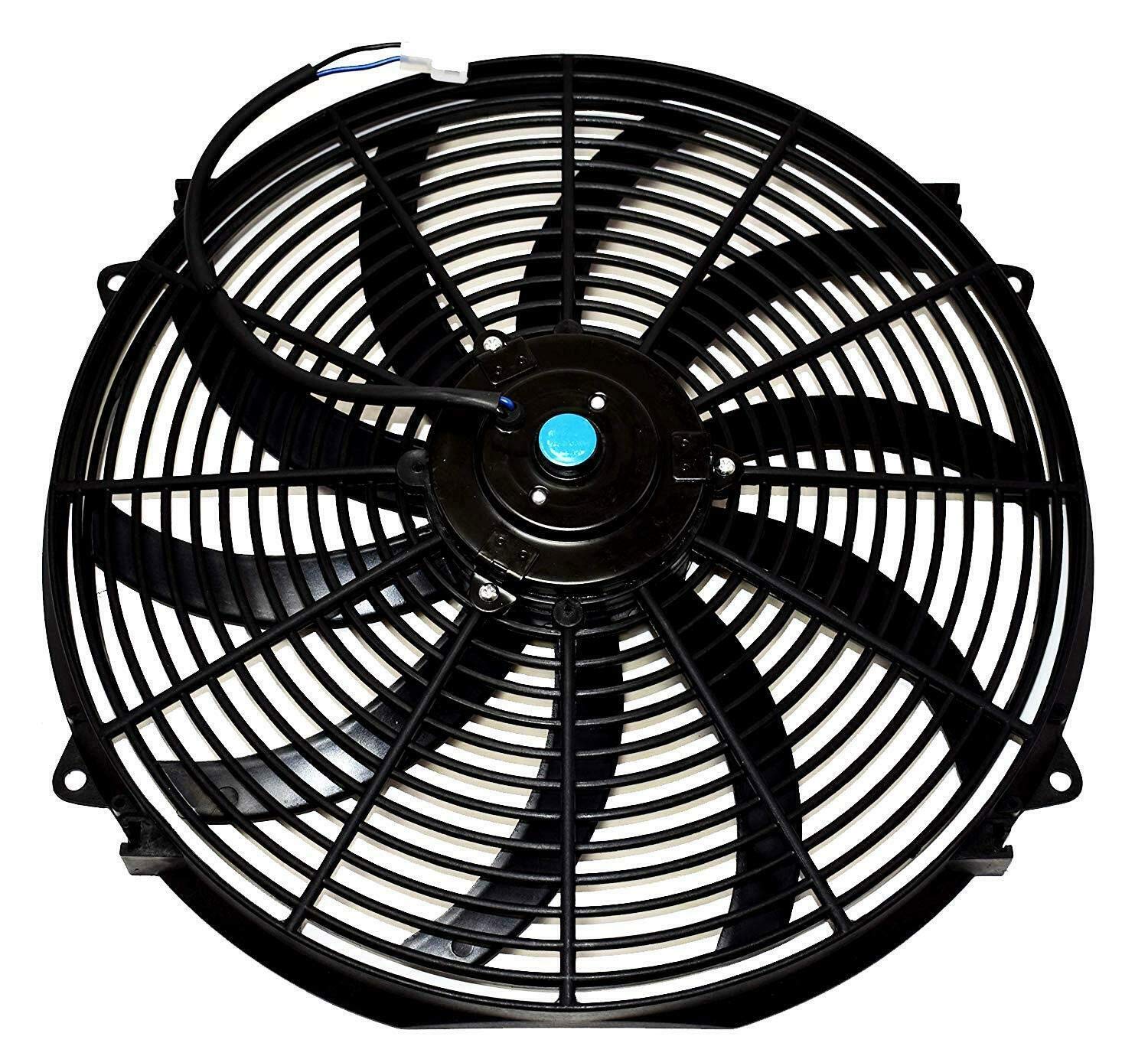 16 Inch 12V Electric Radiator Cooling Fan 3000CFM with Relay & Thermostat Kit - High Performance Cooling for Cars, Trucks, and SUVs - Perfect for Engine Overheating Prevention and Summer Driving