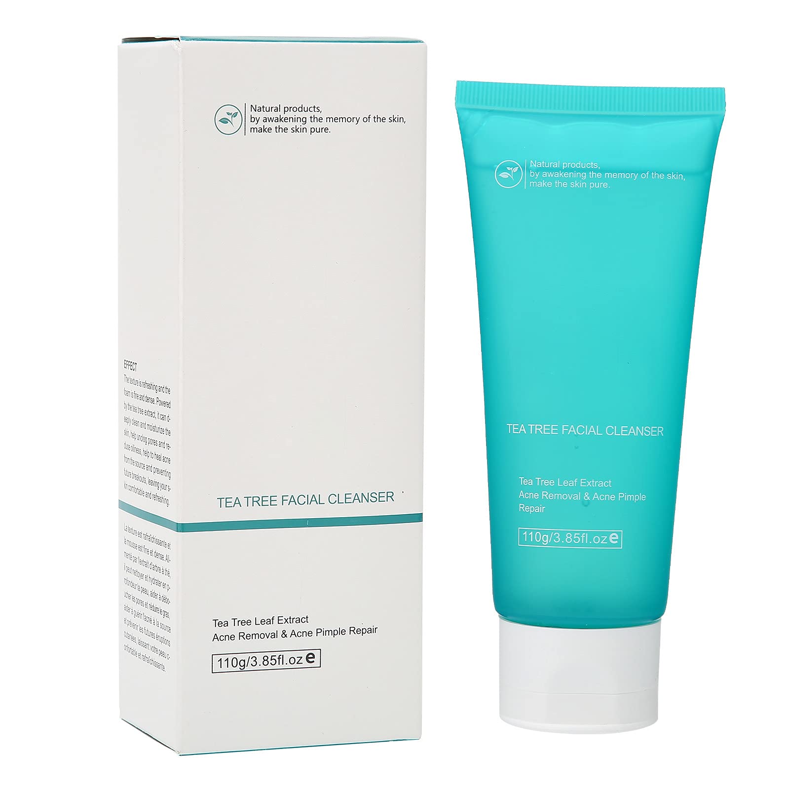Gentle Tea Tree Face Wash for Acne & Sensitive Skin - Oil Control & Exfoliating Facial Cleanser with Refreshing Formula (110g) | Daily Skincare Routine, Morning & Night Use for Clear, Healthy Skin