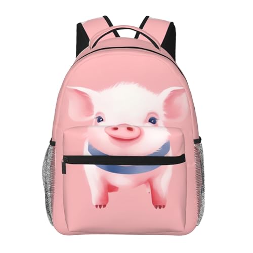 Pink Pig Watercolor