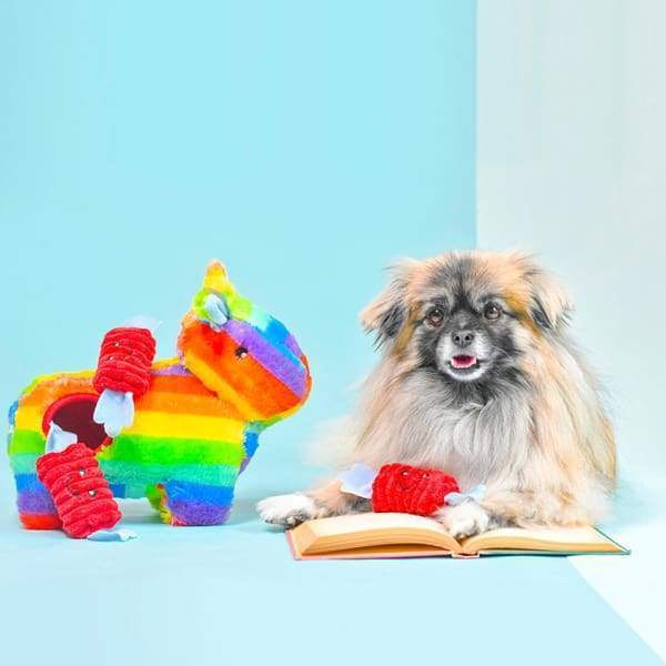 ZippyPaws Burrow Hide & Seek Plush Dog Toy with Squeaker - Interactive Puzzle Game for Small & Medium Dogs - Perfect for Indoor Play, Training & Bonding Time