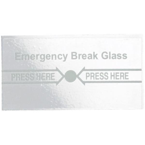 X2 Replacement Glass for Door Exit Breakglass - Compatible with X2 EXIT 019 - Emergency Exit Door Glass Replacement for Commercial Buildings and Schools