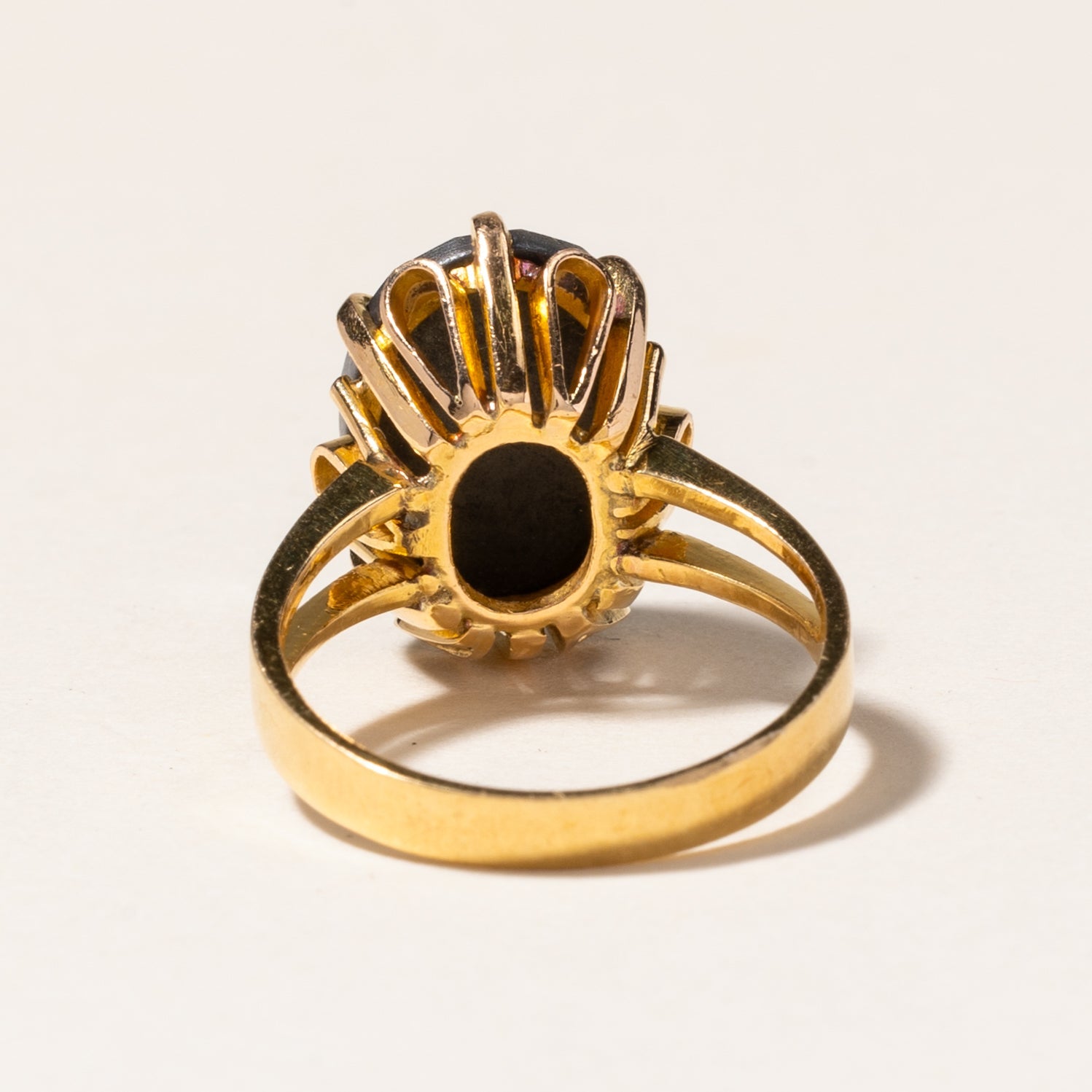 Elegant Oval Cut Hematite Cocktail Ring - 6.85 Carat Statement Jewelry for Women | Size 6 | Perfect for Evening Parties, Date Nights & Special Occasions