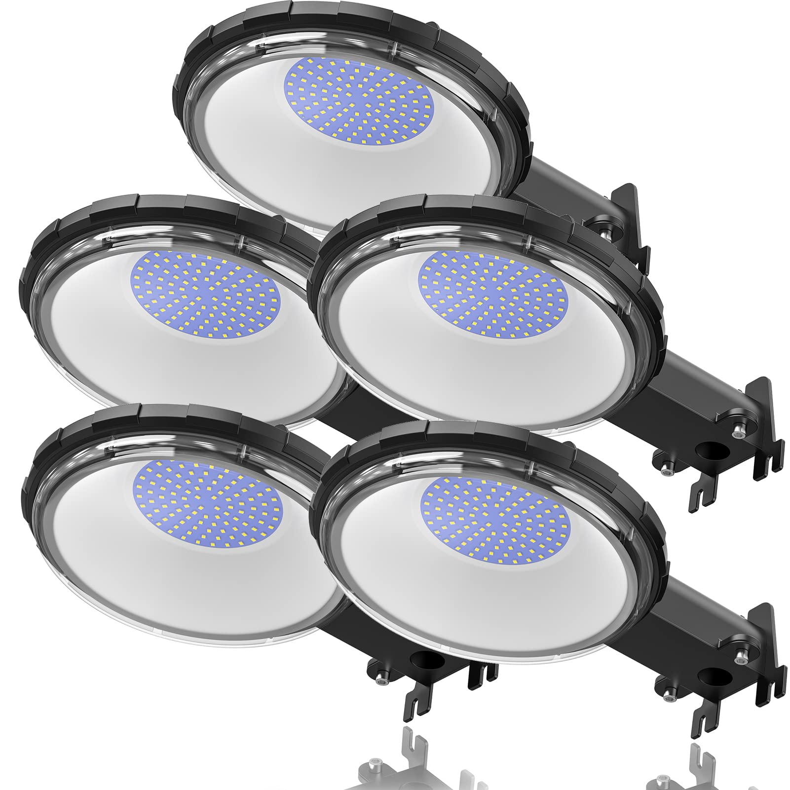 Viugreum 5 Pack 100W 12000LM LED Barn Light - Dusk to Dawn Outdoor Lighting, IP65 Waterproof 5000K Daylight Security Light (700W MH/HPS Replacement) for Garden, Yard, Farm, Warehouse & Patio