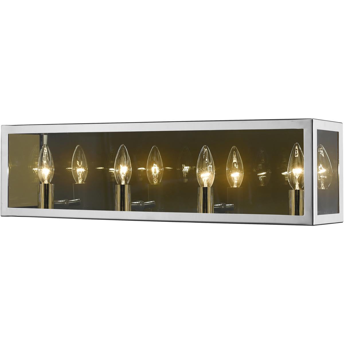 Z-Lite 4-Light Bathroom Vanity Light Fixture in Chrome Finish - Perfect for Modern Bathrooms, Powder Rooms & Dressing Areas