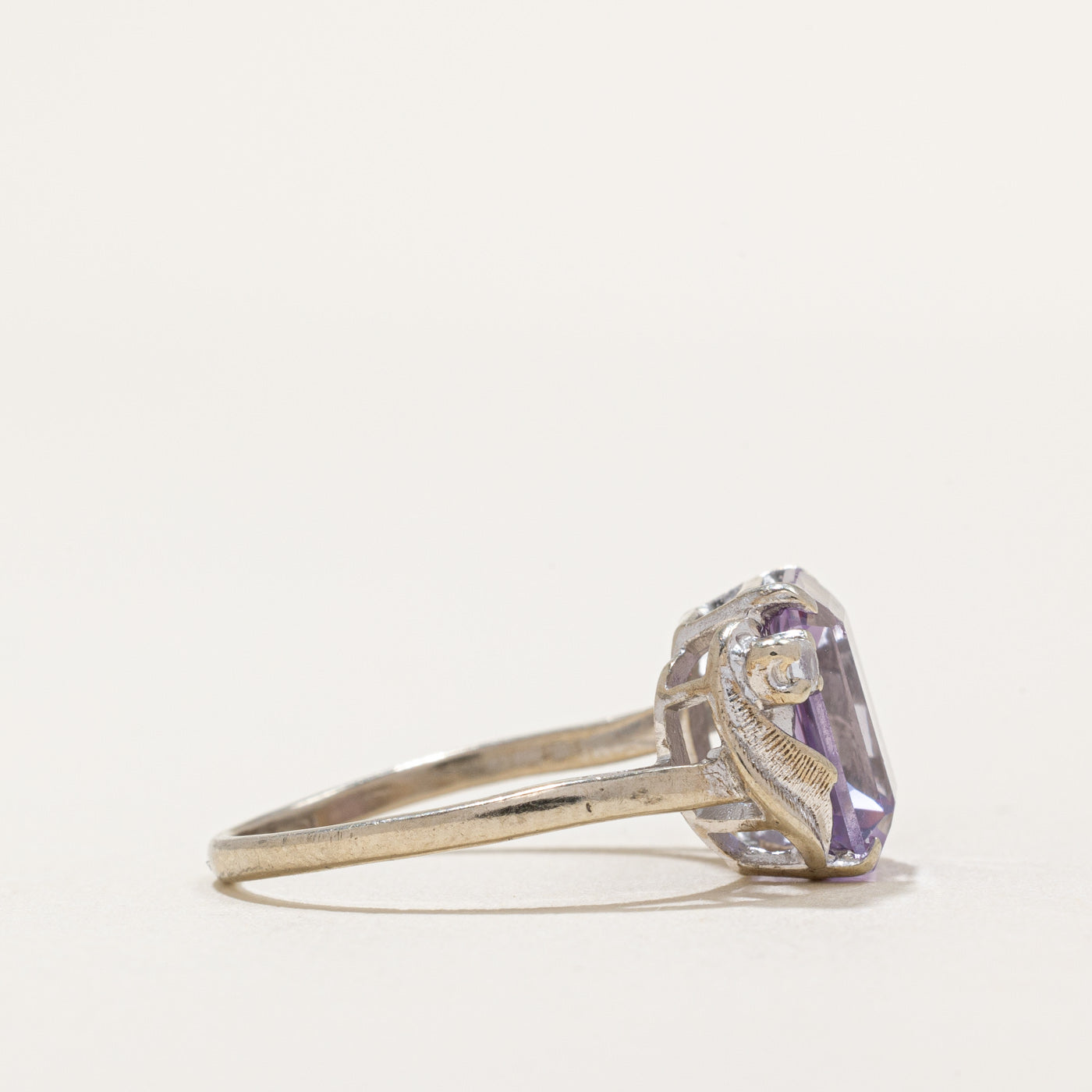 3.60ct Synthetic Purple Sapphire & Spinel Ring with 0.04ctw Accents - Size 6.25 - Elegant Jewelry for Women, Perfect for Weddings, Anniversaries & Special Occasions