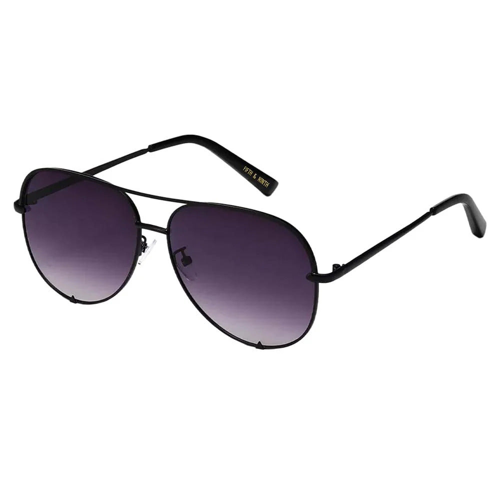 Fifth & Ninth Polarized Sunglasses for Men & Women - UV Protection, Purple/Black Frame - Perfect for Driving, Beach & Outdoor Activities