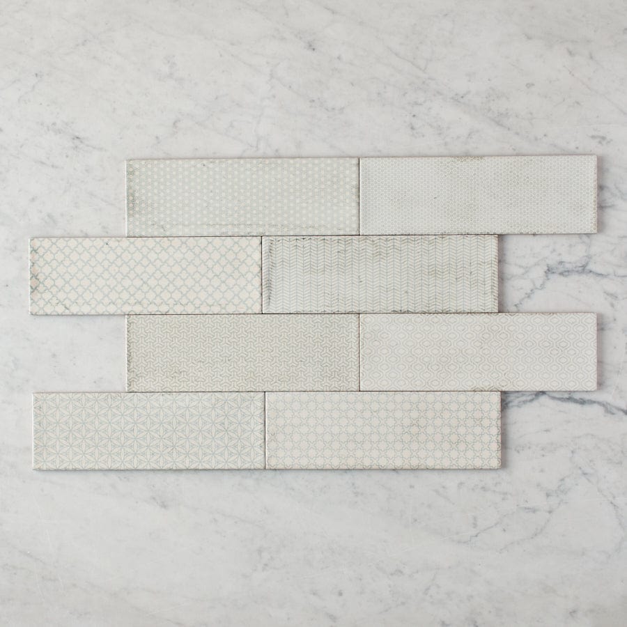 Lennox Head Gloss Green Pattern Tile - Premium Ceramic Wall & Floor Tiles for Bathroom, Kitchen Backsplash, and Living Room Decor