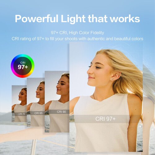 Colbor CL60 65W Bi-Color COB LED Video Light Panel - Professional Continuous Lighting for Photography, YouTube Videos & Studio Filming