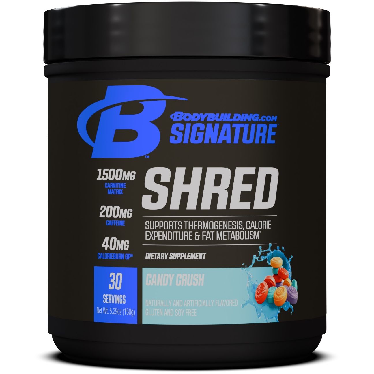 Bodybuilding.com Signature Shred - Premium Fat Burner & Weight Loss Supplement for Men & Women | Boost Energy & Metabolism | Ideal for Gym, Workout & Fitness Goals