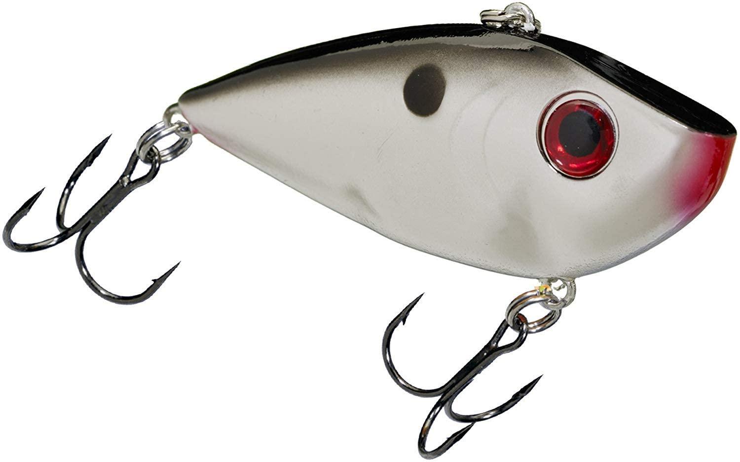 Strike King Red Eyed Shad 1/4oz Lipless Crankbait - Top Bass Fishing Lure for Freshwater & Saltwater - Perfect for Casting, Trolling and Cover Fishing