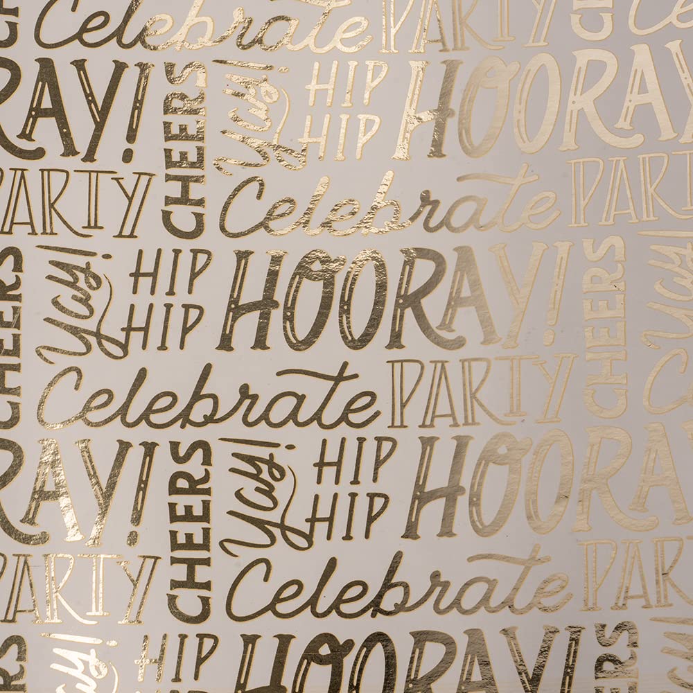 Hip Hip Hooray Gift Wrapping Paper Roll - Premium 30